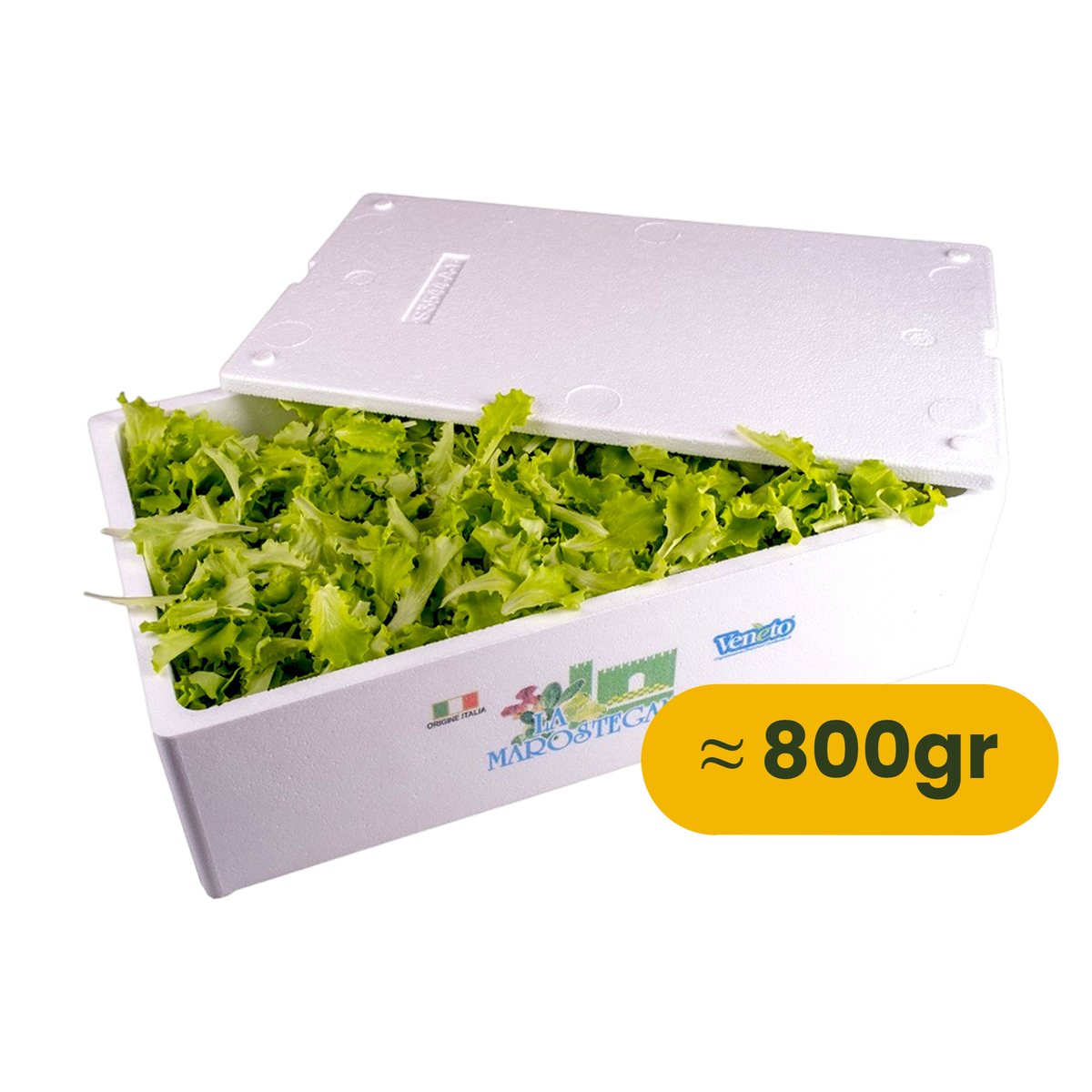 Box da 800 gr di insalatina novella La Marostegana