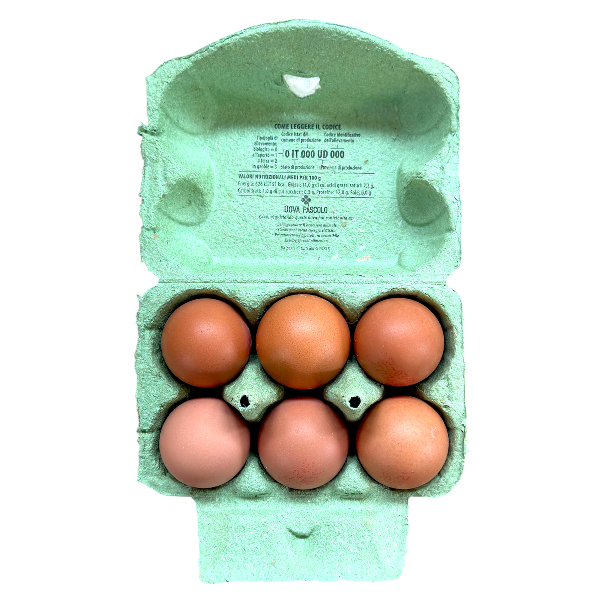 🥚 Uova Biologiche Fresche 6 Pezzi – Qualità Naturale - Nature King