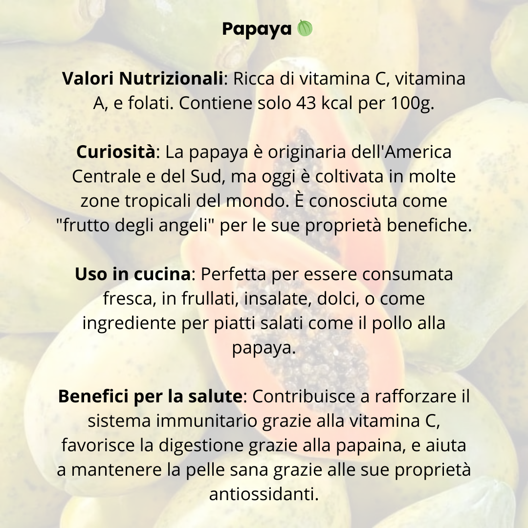 🟠 Papaya Formosa Tropicale – Calibro Medio da 1,3KG - Nature King