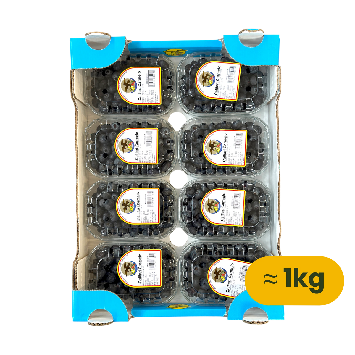 Confezione di mirtilli freschi da 1 kg, Nature King