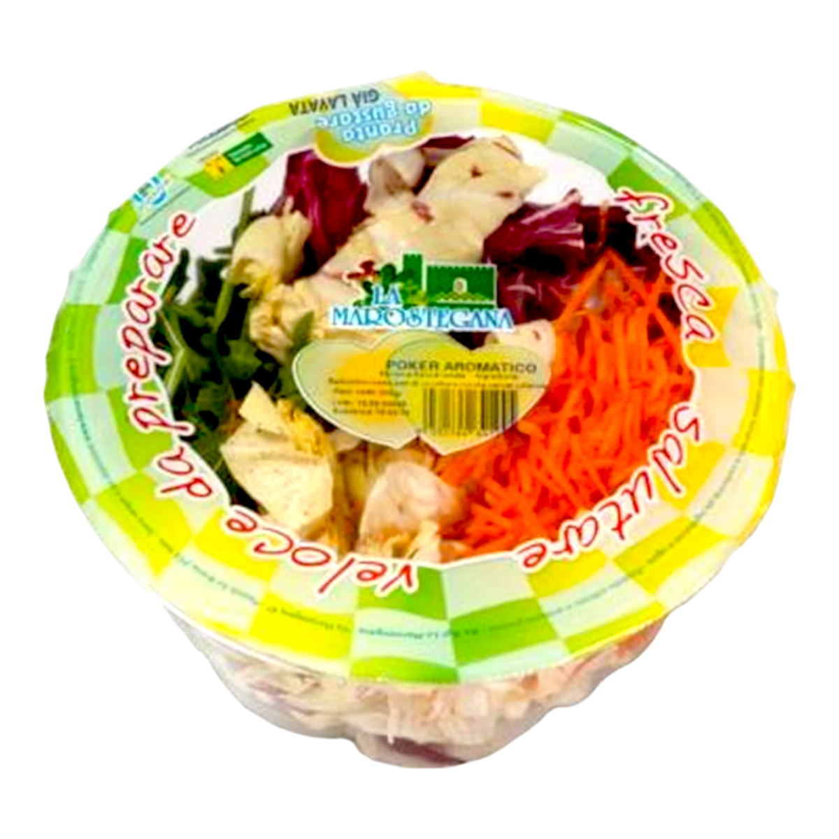 Ciotola Poker Aromatico La Marostegana 200 gr, insalata pronta